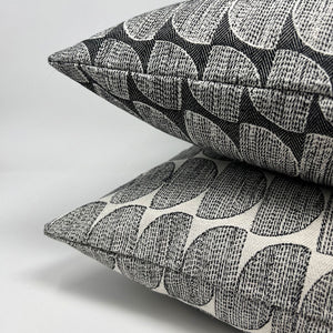 Monochrome Light Crescent Recycled Cotton Cushion