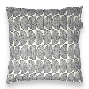 Demin Blue Light Crescent Recycled Cotton Cushion