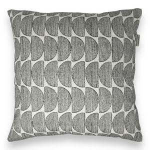 Forest Green Light Crescent Recycled Cotton Cushion