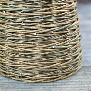 Small Willow Asymmetric Basket with Willow Handle