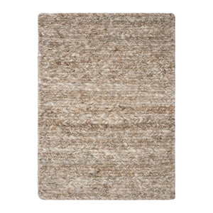 Knots Rugs’ Natural Brown Chunky Sumac flatweave Rug is handwoven in Nepal from 100% undyed natural brown wool which has a multi toned marled aesthetic.
