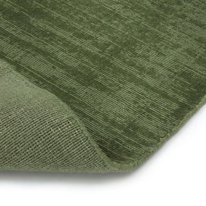 I closer look at texture and backing of the Fabula Living’s Dusty Green Loke Rug - designed by Jens Landberg Schrøder