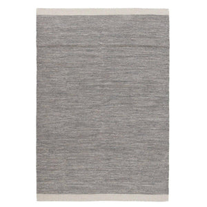 Rezas' Grey Atlas Rug has a tonal colour effect of greys and beiges. The rug is finished with a beige/cream border at each end.